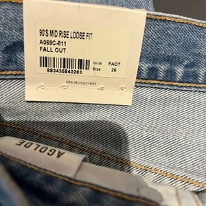 AGOLDE 90s Mid Rise Straight Fit Jeans